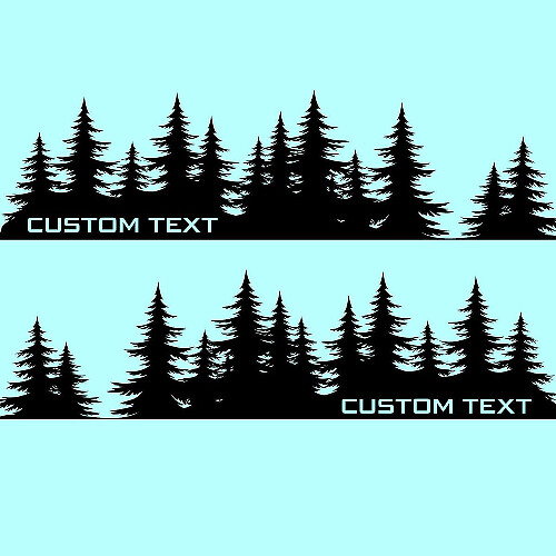 Kit di Adesivi Laterali in Vinile Stile Foresta Personalizzati per Subaru Forester
