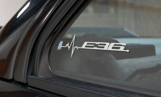 La BMW E36 è nella grafica delle decalcomanie per gli adesivi per finestrini del mio Blood
