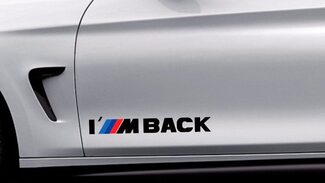 Grafica adesiva per decalcomanie BMW I M BACK M Power Performance
