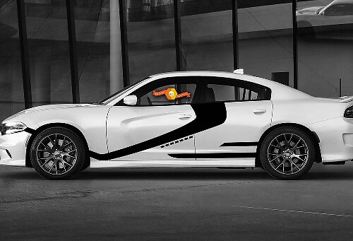 Kit adesivi in vinile con strisce laterali personalizzate Stormtrooper per Dodge Charger