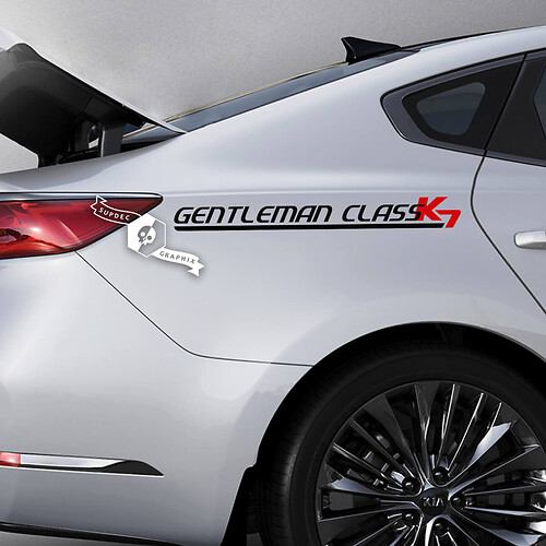 Coppia scritte decalcomanie adesivi emblema logo vinile per Kia K7 Cadenza B tipo
