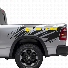 Adesivo Vinil Laterale Posteriore Stile Schizzo con Lettere Personalizzate per Dodge Ram_6