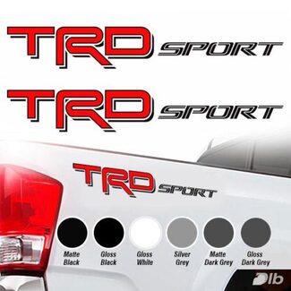 Toyota TRD Sport 2016 2017 Tacoma Tundra Truck Decal vinile 2 decalcomanie adesivo rosso