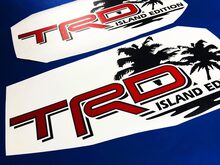 Toyota TRD Island Edition Off Road Tacoma Tundra Decalcomanie Adesivo in vinile Decal Palm 2