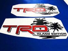 Toyota TRD Island Edition Off Road Tacoma Tundra Decalcomanie Adesivo in vinile Decal Palm 3