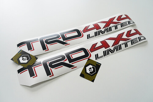 Set Adesivi Laterali in Vinile Stile TRD 4x4 Limited per Toyota Tacoma Tundra