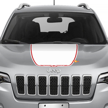 Adesivo Vinile per Cofano Stile Trailhawk per Jeep Cherokee 3