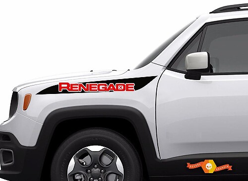 2 colori Jeep Renegade Hood Stripe Graphic Vinyl Decal Sticker laterale