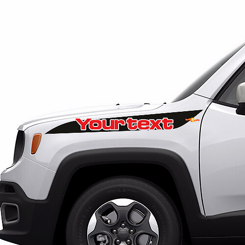 2 colori Jeep Renegade Hood Stripe Graphic Vinyl Decal Sticker laterale