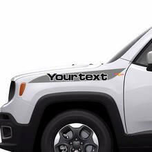 2 colori Jeep Renegade Hood Stripe Graphic Vinyl Decal Sticker laterale 3