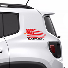 Adesivo in Vinile Grafico Posteriore della Bandiera Americana Usurata per Jeep Renegade 2