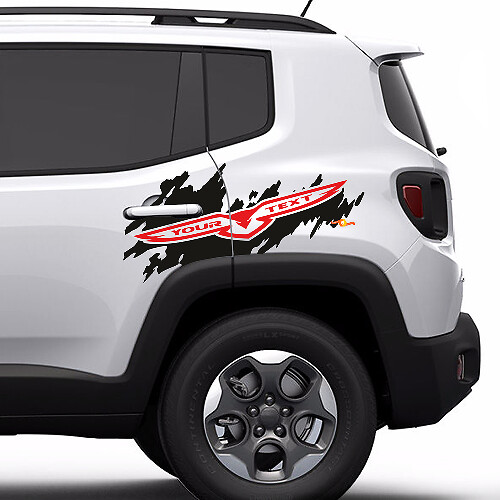 Adesivo in Vinile con Logo Trailhawk Side Splash per Jeep Renegade Cherokee