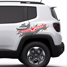 Adesivo in Vinile con Logo Trailhawk Side Splash per Jeep Renegade Cherokee 2