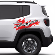 Adesivo in Vinile con Logo Trailhawk Side Splash per Jeep Renegade Cherokee 3