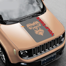 Adesivo Vinile con Grafica Logo Yeti Bigfoot Sasquatch per Cofano Jeep Renegade 3
