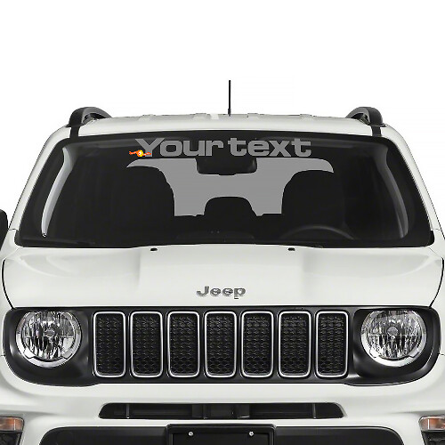 Grafica Banner Parabrezza Side Splash Grafica Graffiata Adesivo in Vinile per Jeep Renegade