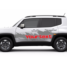 Grafica Banner Parabrezza Side Splash Grafica Graffiata Adesivo in Vinile per Jeep Renegade 2