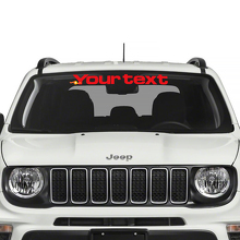 Grafica Banner Parabrezza Side Splash Grafica Graffiata Adesivo in Vinile per Jeep Renegade 3