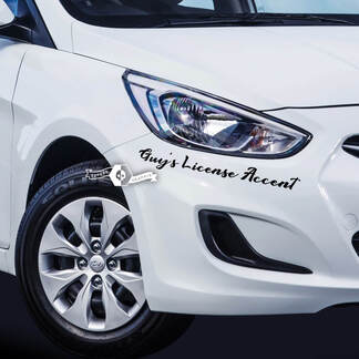 Lettering Decal Adesivo Emblema Logo Accento in vinile per Hyundai
