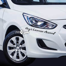 Lettering Decal Adesivo Emblema Logo Accento in vinile per Hyundai
 2