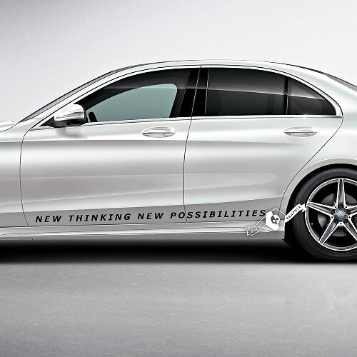 Nuovo Pensiero Nuove Possibilità Adesivi Laterali in Vinile per Mercedes-Benz