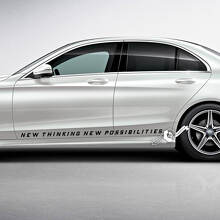 Nuovo Pensiero Nuove Possibilità Adesivi Laterali in Vinile per Mercedes-Benz_3