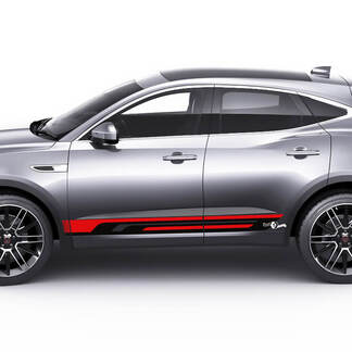 Jaguar E-Pace Strisce inferiori laterali Decalcomania grafica per porte Adesivo con logo
