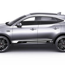 Jaguar E-Pace Strisce inferiori laterali Decalcomania grafica per porte Adesivo con logo
 2