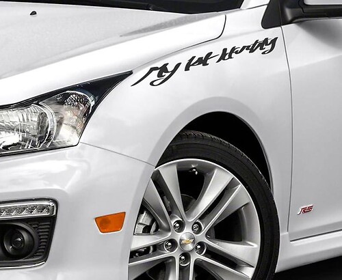 Lettering Decal Sticker Emblema Logo Vinyl A Type For Gm Chevrolet