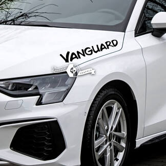 Cappuccio Lettering Decal Adesivo Emblema Logo Vinile Vanguard per Audi
