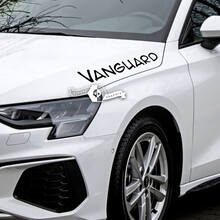 Cappuccio Lettering Decal Adesivo Emblema Logo Vinile Vanguard per Audi
 3