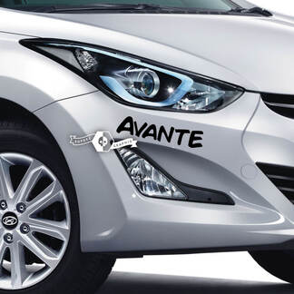Lettering Decal adesivo emblema logo paraurti vinile Avante Elantra per Hyundai
