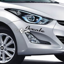 Lettering Decal adesivo emblema logo paraurti vinile Avante Elantra per Hyundai
 2
