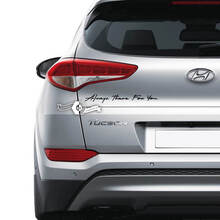 Adesivo per decalcomanie con scritte sul portellone posteriore con logo emblema in vinile per Hyundai
 4