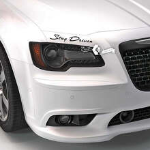Adesivo in vinile con scritta Stay Driven per cofano BMW_3