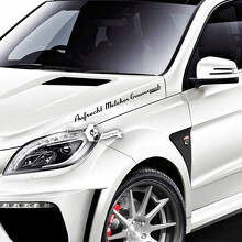 Coppia adesivi con scritte in vinile Aufrecht Melcher Grossaspach per AMG Mercedes-Benz
 2
