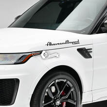 Adesivi Laterali "Above and Beyond" in Vinile Coppia per Land Rover Range Rover_3