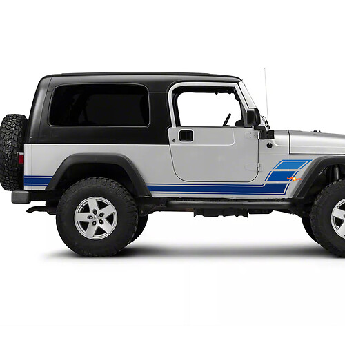 Side Retro Vinyl Decals adesivo Jeep Wrangler Rubicon Unlimited
