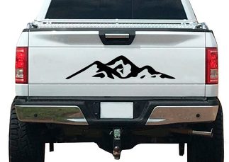 Mountain Nature Forest Decalcomania grafica in vinile per portellone posteriore RV Camper