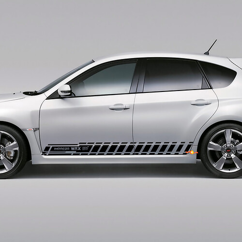 Decal Sticker Side Stripe Kit Per Suba impreza hatchback 2007-2012 wrx sti 09