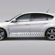 Kit di Adesivi Laterali a Scacchi in Vinile per Subaru Impreza Hatchback WRX STI 2007-12_2
