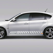 Kit di adesivi in vinile per striscia laterale per Subaru Impreza Hatchback WRX STI 2007-2012_2