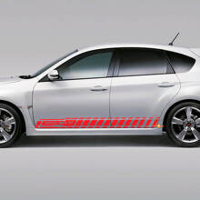 Kit di adesivi in vinile per striscia laterale per Subaru Impreza Hatchback WRX STI 2007-2012_3