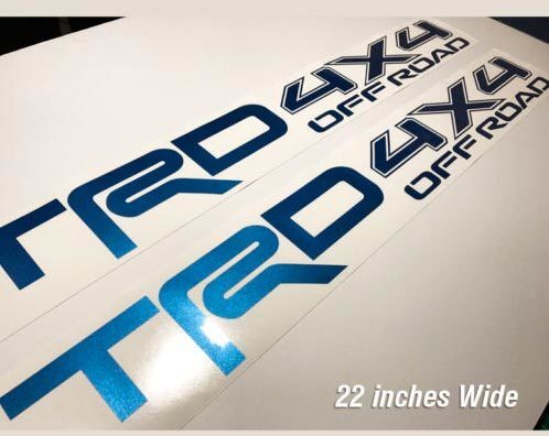 Toyota TRD 4X4 Off-Road Racing Tacoma Tundra Truck fuoristrada Coppia adesivi decalcomania Bright B

