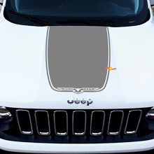 Adesivo in Vinile con Lettere Personalizzate Stile Hawk per Cofano Jeep Cherokee 2