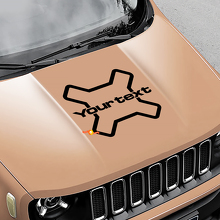 Adesivo in Vinile con Logo per Cofano Laterale Camouflage per Jeep Renegade 3