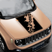Adesivo Vinile con Scritta Grafica Splash Splatter per Cofano Jeep Renegade 3