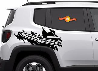 Jeep Renegade Cherokee Trailhawk TrailHawk Decalcomania grafica in vinile con logo laterale Splash