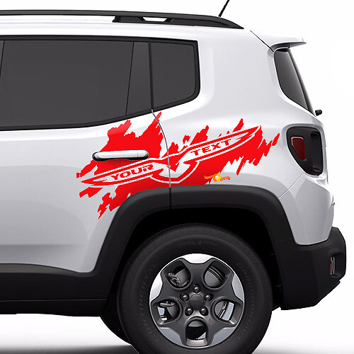 Adesivo Grafico Laterale Trailhawk Logo Splash Posteriore Porta Laterale in Vinile per Jeep Renegade Cherokee