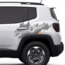 Adesivo Grafico Laterale Trailhawk Logo Splash Posteriore Porta Laterale in Vinile per Jeep Renegade Cherokee 2